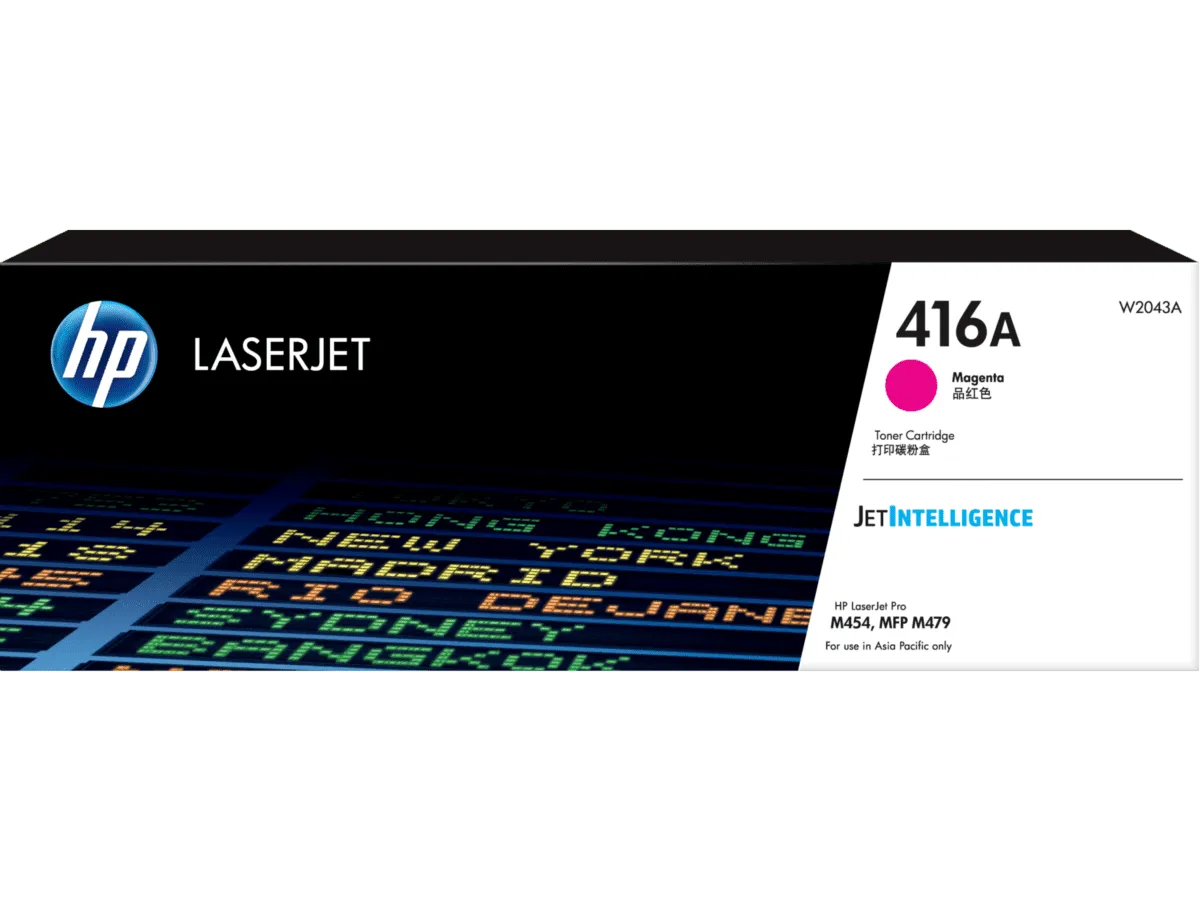 HP 416A Magenta Original LaserJet Toner Cartridge (~2,100 pages)