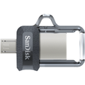 SanDisk Ultra Dual m3.0 SDDD3 128GB USB3.0 Black USB3.0 micro-USB connector**