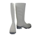 Bata Worklite Anti-Slip Safety Gumboots White Grey UK6