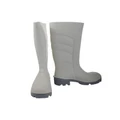 Bata Worklite Anti-Slip Safety Gumboots White Grey UK8