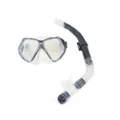 Aropec Premium Silicone Mask and Snorkel Set Black