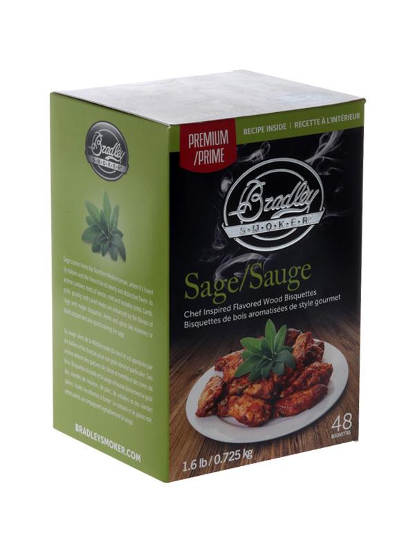 Bradley Smoker Premium Flavoured Bisquettes 48 Pack - Sage