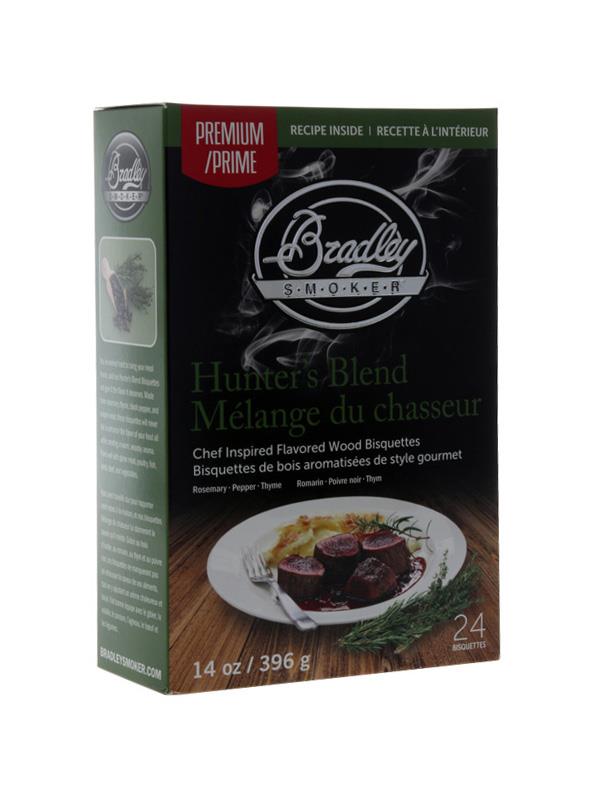 Bradley Smoker Premium Flavoured Bisquettes 24 Pack - Hunter's Blend