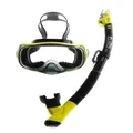 TUSA Sport Imprex 3D Dry Adult Mask and Snorkel Set Black/Yellow