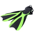 Pro-Dive Premium Open Heel Dive Fins Green S-M / US6-10