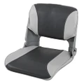Oceansouth Upholstered Folding Skipper Boat Seat 3-Panel Grey/Charcoal