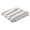 Vat Dyed Pool Towel Latte/White Stripe