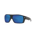 Costa Diego Blue Mirror 580G Polarized Sunglasses Matte Black