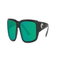 Costa Fantail 580G Polarised Sunglasses Matte Black Green Mirror