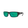 Costa Fantail 580G Polarised Sunglasses Matte Black Green Mirror