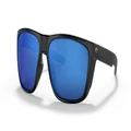 Costa Ferg XL Blue Mirror 580G Polarised Sunglasses Matte Black
