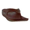 Telic Energy Supportive Recovery Jandals Espresso Brown Womens US8