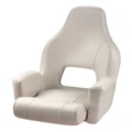 VETUS Major Helm Seat With Flip Up Squab White