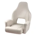 VETUS Major Helm Seat With Flip Up Squab White