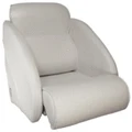 Springfield Thigh Rise Boat Seat with Flip Up White