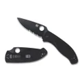 Spyderco Tenacious G-10 Black Blade Pocket Knife