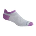 Wrightsock Coolmesh II Tab Womens Socks Light Grey/Plum L