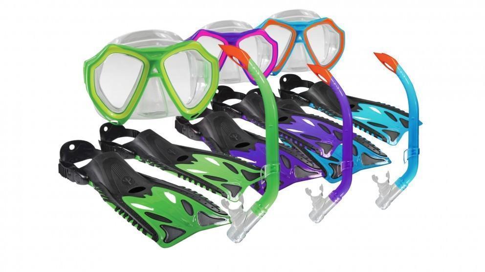 Land & Sea Sports Nipper Kids Dive Mask Snorkel and Fins Set Size 1-4