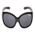 Ugly Fish Ankle Biters PB001 Kids Polarised Sunglasses Smoke Lens Shiny Black Frame