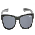 Ugly Fish Junior PK488 Junior Kids Polarised Sunglasses Smoke Lens Shiny Black Frame