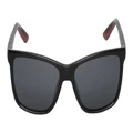 Ugly Fish Tween PTW541 Polarised Sunglasses Shiny Black Frame Smoke Lens