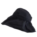 Foldable Fisherman’s Wide Brim Hat Black