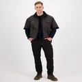 Swanndri Mens 3/4 Sleeve Brown Oilskin Jacket XL