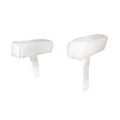 BLA Deluxe Upholstered Seat Arm Rests White/White