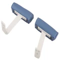 BLA Deluxe Upholstered Boat Seat Arm Rests Blue/Grey