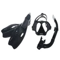 Mirage Challenger Adult Mask Snorkel and Fins Set Black XL 42-44