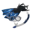 Mirage Crystal Junior Mask Snorkel and Fins Set Blue S/M