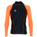 Sharkskin Performance Wear Chillproof Mens Compression Thermal Top Black/Orange 5XL