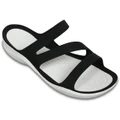 Crocs Womens Swiftwater Sandals Black/White US5