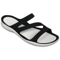 Crocs Womens Swiftwater Sandals Black/White US6