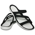 Crocs Womens Swiftwater Sandals Black/White