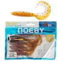 NOEBY Grub Soft Bait 8.5cm White Gold Qty 6