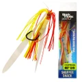 Black Magic Snapper Snack Skirted Flasher Rig 3/0 Chartreuse