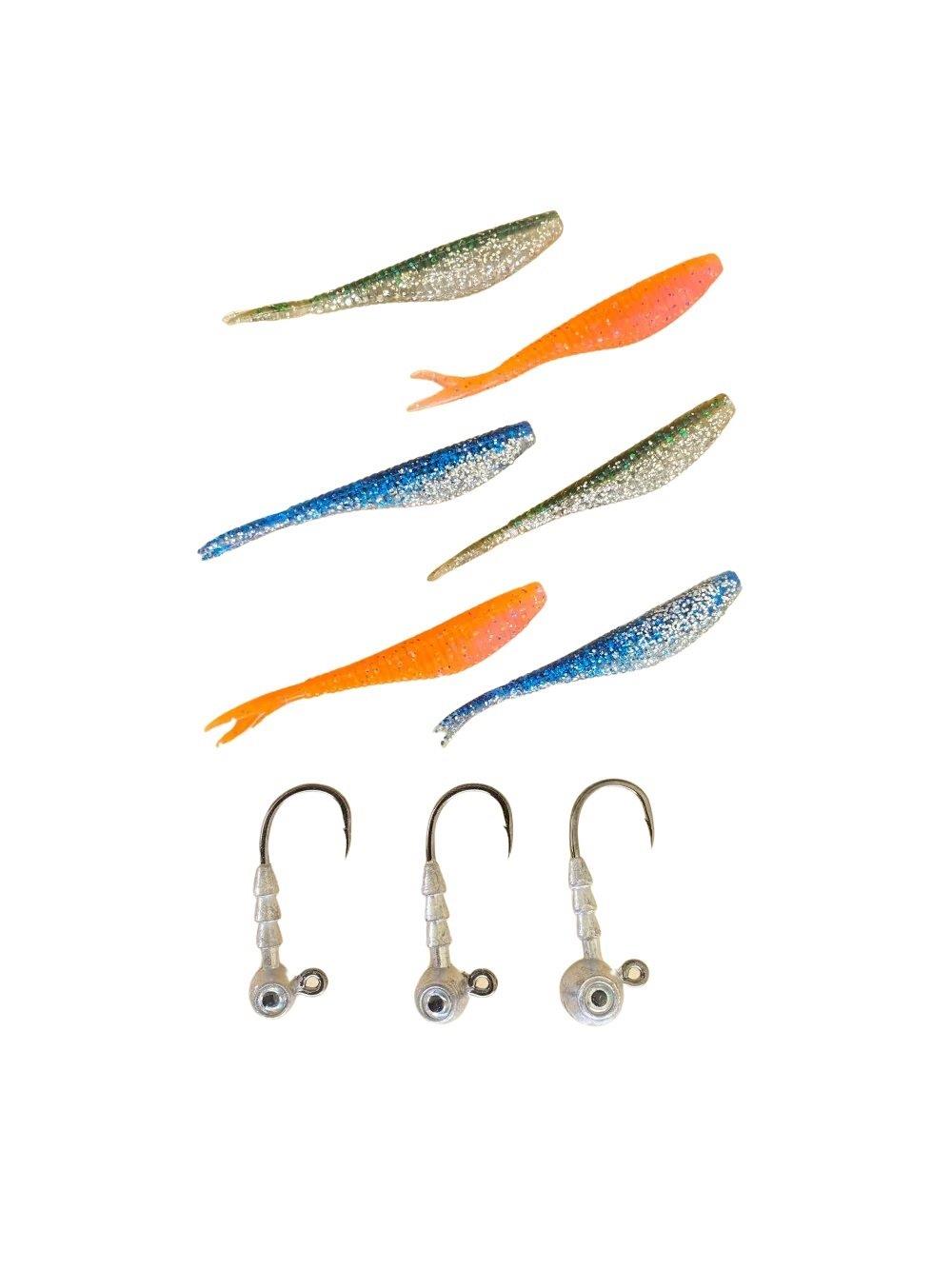 Glowbite Mighty Micro Shad Soft Bait Pack