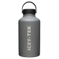 Icey-Tek Large Insulated Water Bottle 1.9L Grey
