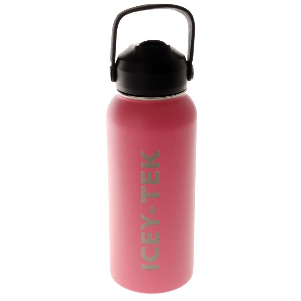 Icey-Tek Insulated Water Bottle with Straw Lid 950ml Rose