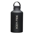 Icey-Tek Large Insulated Water Bottle 1.9L Black