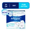 Whisper Pure Cotton Ultra Day Sanitary Pads-Regular(24Cm)