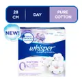 Whisper Pure Cotton Ultra Sanitary Pads - Heavy (28Cm)