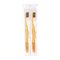 Nordics Bamboo Toothbrush With Charcoal Twin Pack