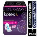Kotex Total Cover Overnight Pads With Wings Protective Guards
