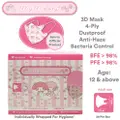 Sanrio My Melody 3D 4Ply Disposable Mask (12Yrs&Abv) Bfe 98%