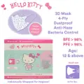 Sanrio Hellokitty 3D 4Ply Disposable Mask (12Yrs&Abv)Bfe 98%