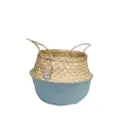 Ecohouze Seagrass Grey Plant Basket With Handles - Small