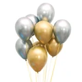 Houze Gold & Silver Chrome Balloons (Set Of 10)
