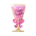 Houze Birthday Glass Foil Balloon